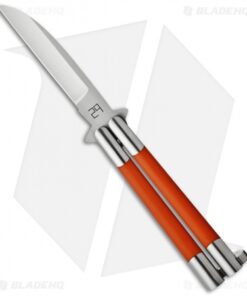 29 Knives Chris Olofson Custom 4" Wharncliffe Bali Orange G10 Butterfly Knife