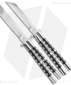 29 Knives Chris Olofson 5" Tanto + Reverse Tanto Balisong Set Carbon Fiber