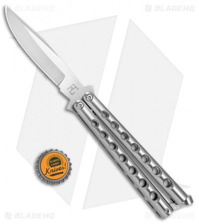 29 Knives Olofson Clip Point Skeleton Butterfly Knife (4.1" Satin) *Collection* - Image 4
