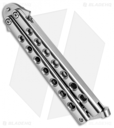 29 Knives Olofson Clip Point Skeleton Butterfly Knife (4.1" Satin) *Collection* - Image 2