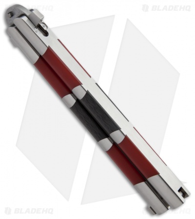 29 Knives Chris Olofson 5" Halo 3 Balisong Butterfly Knife Red G10 / CF - Image 2