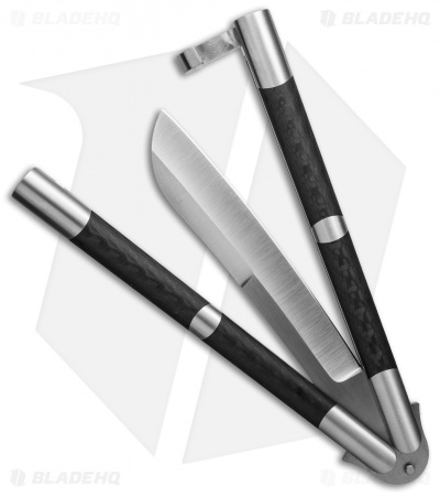 29 Knives Chris Olofson Custom 5" Bangkon Butterfly Knife Carbon Fiber - Image 2