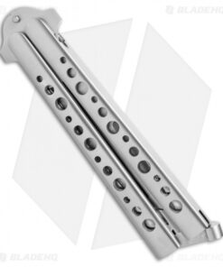 Alternative view of 29 Knives Chris Olofson 4" Drop Point Tanto Deluxe Skeleton Butterfly Knife