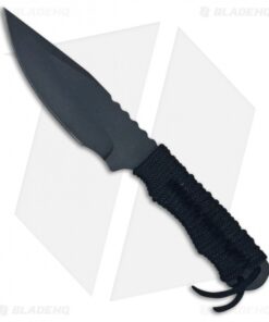 ABKT Phantom Savage Fixed Blade Knife Black Paracord (5" Black)