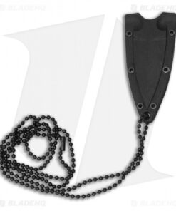 Alternative view of ABKT Tac Neck Knife Black Micarta (1.5" Black) AB0016