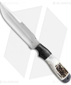 Anza Knives Dunefield DE Fixed Blade Knife Stag Horn (6.25" Satin)