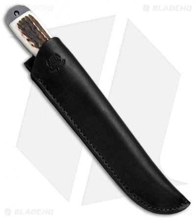 Anza Knives Dunefield DE Fixed Blade Knife Stag Horn (6.25" Satin) - Image 3