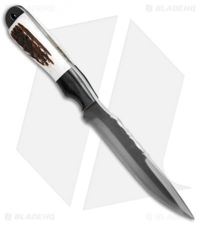 Anza Knives Dunefield DE Fixed Blade Knife Stag Horn (6.25" Satin) - Image 2