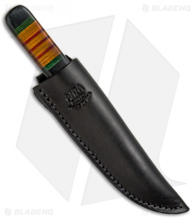 Anza Knives Fixed Blade Knife Black Gold Micarta (2.75" Satin) AZNAM2M - Image 3