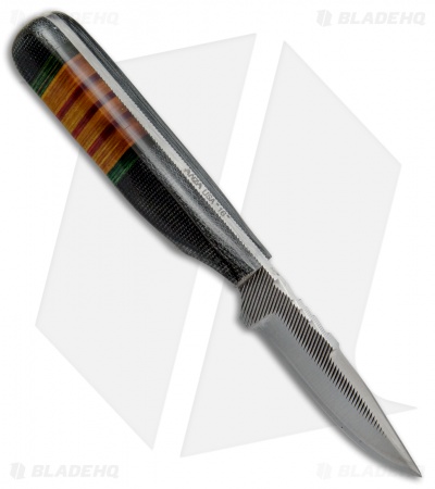 Anza Knives Fixed Blade Knife Black Gold Micarta (2.75" Satin) AZNAM2M - Image 2