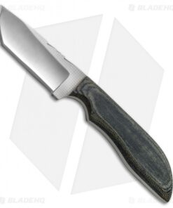 Anza Knives MC-2M Tanto Fixed Blade Knife Gray Micarta (3.6" Satin)