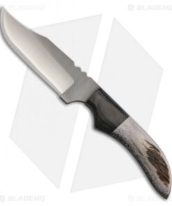 Anza Knives JWK-1 Fixed Blade Knife Elk and Micarta (4.00" Satin)