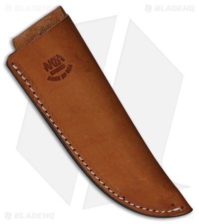 Anza Knives MC-4M Fixed Blade Knife Black Canvas Micarta (4" Satin) - Image 2