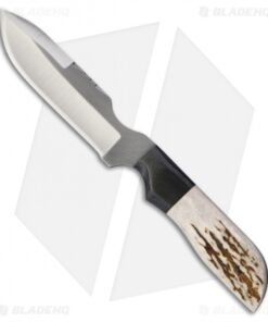 Anza Knives MC-9E Fixed Blade Knife Stag Horn (4.75" Satin)