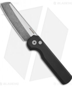Arcform Slimfoot Automatic Knife Black Aluminum (3.125" Acid Stonewash)