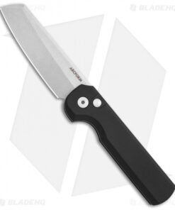 Arcform Slimfoot Automatic Knife Black Aluminum (3.125" Stonewash)