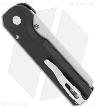 Arcform Slimfoot Automatic Knife Black Aluminum (3.125" Stonewash) - Image 3