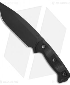 Atlas Dynamic Defense Harbinger Rex Fixed Blade Knife Black G-10 (6.4" Black)