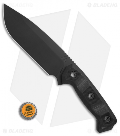 Atlas Dynamic Defense Harbinger Rex Fixed Blade Knife Black G-10 (6.4" Black) - Image 4
