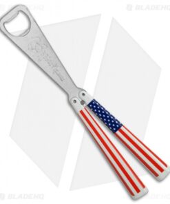 BB Barfly Bottle Opener Butterfly Trainer (USA Flag)