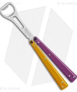 BB Barfly Pro Model Bottle Opener Butterfly Trainer (Purple/Yellow)