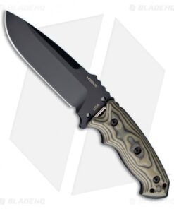 Hogue Knives EX-F01 Tactical Fixed Blade Knife Green G10 (5.5" Black) 35178