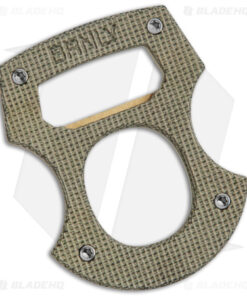 BRNLY Baldy Contra Cypop Bottle Opener OD Green Micarta/Brass Exclusive