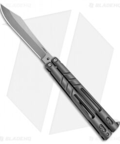 BRS Alpha Beast Infinity Balisong Butterfly Knife Titanium (4.5" Stonewash)