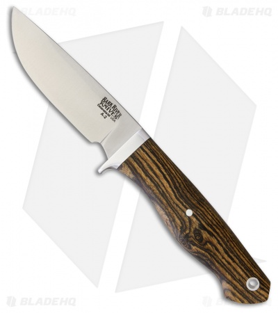 Bark River Fieldsman Fixed Blade Knife Bocote Wood Micarta (3.375" Satin)