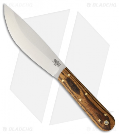 Bark River Hudson Bay Trade Fixed Blade Knife Bocote Wood (5.5" A-2)