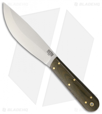 Bark River Hudson Bay Trade Fixed Blade Knife Green Micarta (5.5" A-2)