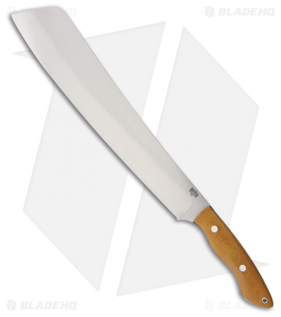 Bark River Senegal Fixed Blade Knife Natural Canvas Micarta (14" Satin)