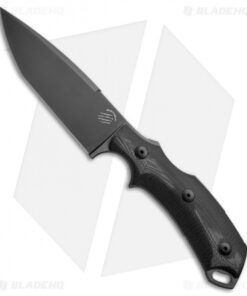 Bastinelli RED V2 Fixed Blade Knife Black G-10 (4" Black)