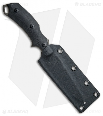 Bastinelli RED V2 Fixed Blade Knife Black G-10 (4" Black) - Image 3
