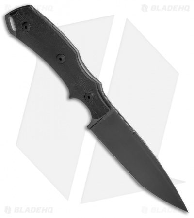 Bastinelli RED V2 Fixed Blade Knife Black G-10 (4" Black) - Image 2