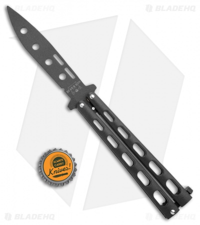 Bear & Son 115BTR Large Butterfly Knife Trainer Black (4" Black) - Image 4