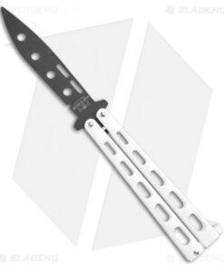 Bear & Son 115WTR Large Butterfly Knife Trainer White (4" Black)