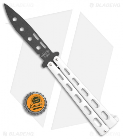 Bear & Son 115WTR Large Butterfly Knife Trainer White (4" Black) - Image 4