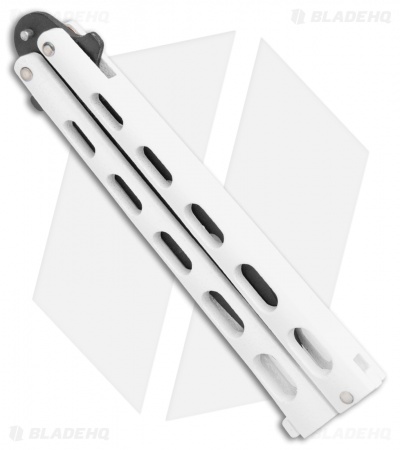 Bear & Son 115WTR Large Butterfly Knife Trainer White (4" Black) - Image 2