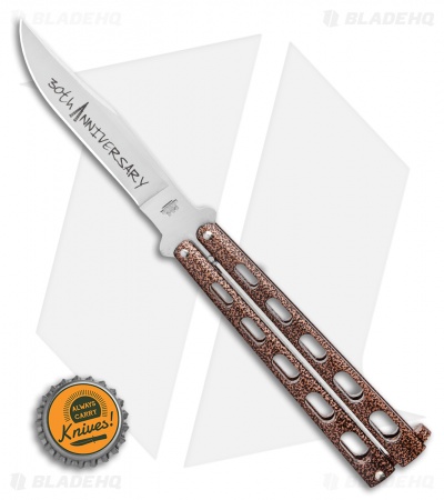 Bear & Son 30th Anniversary 114 Copper Vein Butterfly Knife (4.3" Satin) - Image 4