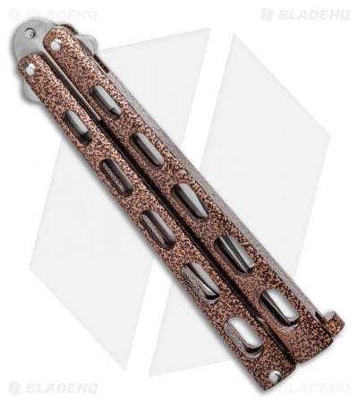Bear & Son 30th Anniversary 114 Copper Vein Butterfly Knife (4.3" Satin) - Image 2