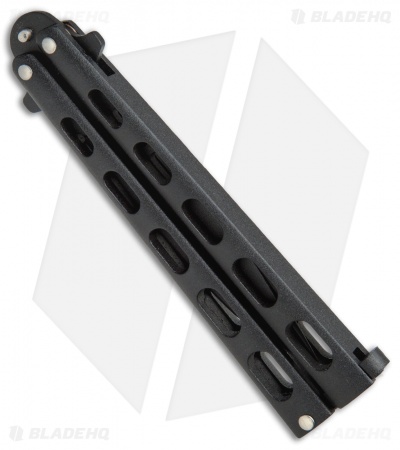 Bear & Son 115B Large Butterfly Knife Black (4" Black) - Image 2