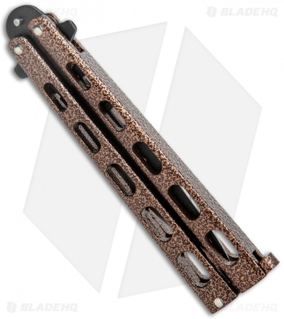 Bear & Son 30th Anniversary 115 Copper Vein Butterfly Knife (4.1" Black) - Image 3