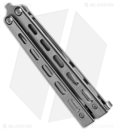 Bear & Son Butterfly Knife Stainless Steel(3.2" Bead Blast) - Image 2