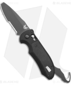 Benchmade Triage Automatic Knife Black (3.35" Black Serr) 9160SBK
