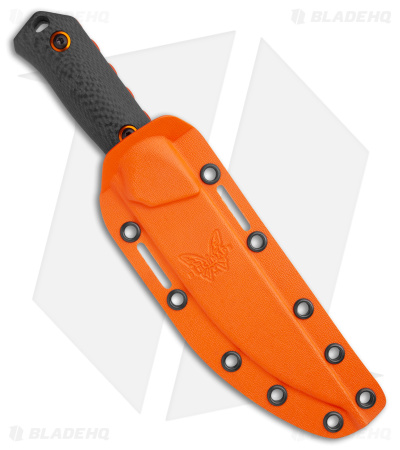 Benchmade Raghorn Hunting Fixed Blade Knife Carbon Fiber (4" Orange) 15600OR - Image 3