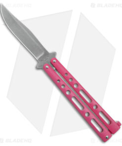 Benchmark Butterfly Knife Pink Zinc (3.9" Stonewash)