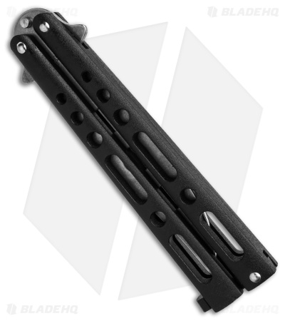 Benchmark Butterfly Trainer Knife Black Epoxy Steel (4" SW Dull) - Image 3