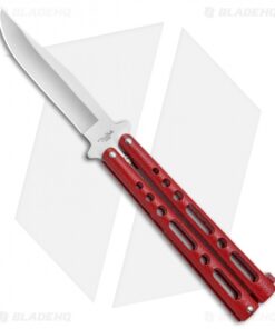 Benchmark Red Butterfly Knife (4.125" Satin) BM009