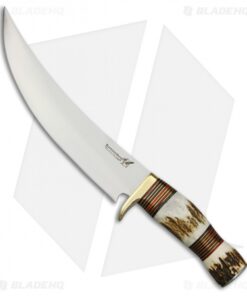 Blackjack International Methuselah Long Hunter Fixed Blade Knife Stag